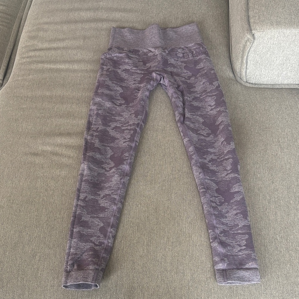Gymshark Gray Camouflage Leggings